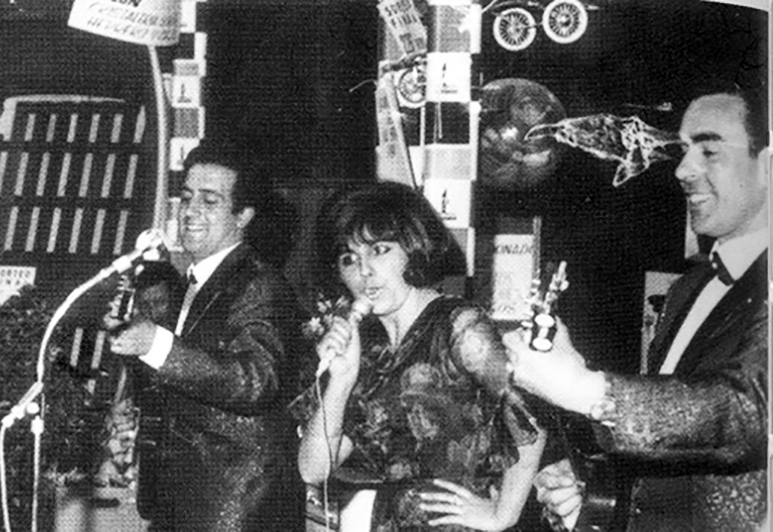 Los Piedras Blancas en 1966. Manolo, Maribel y Ernesto.